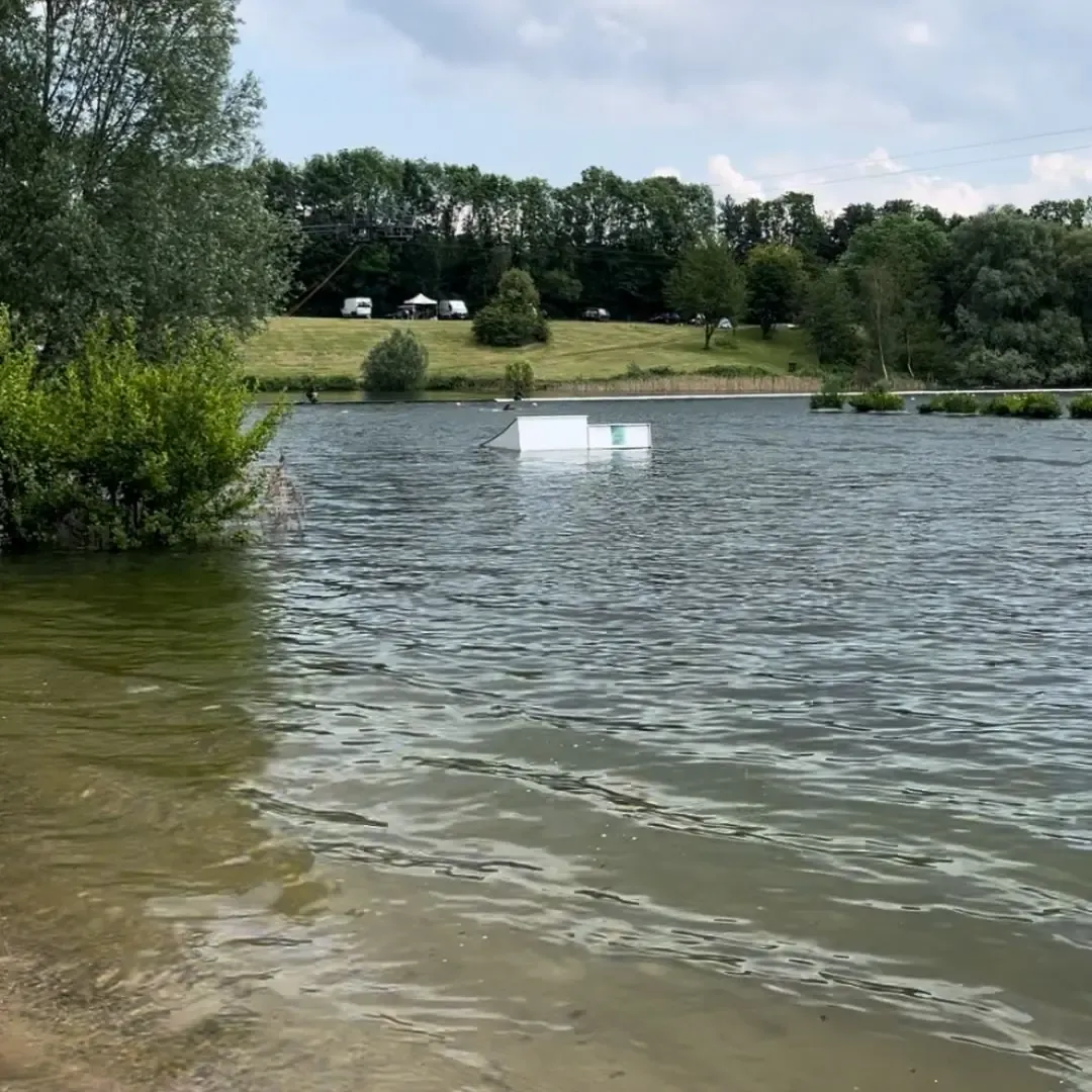 Bahn 3 von Wasserski Langenfeld, meinem Home Cable, auf dem ich 2020 angefangen habe